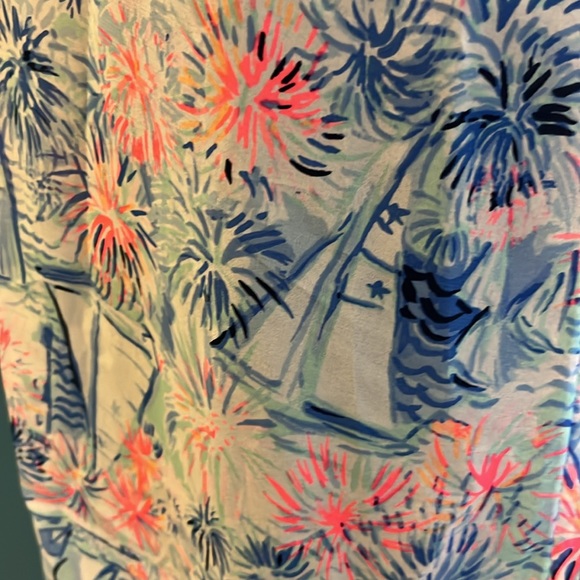 Lilly Pulitzer Blue and Pink Dress or Swim Coverup - Picture 8 of 13